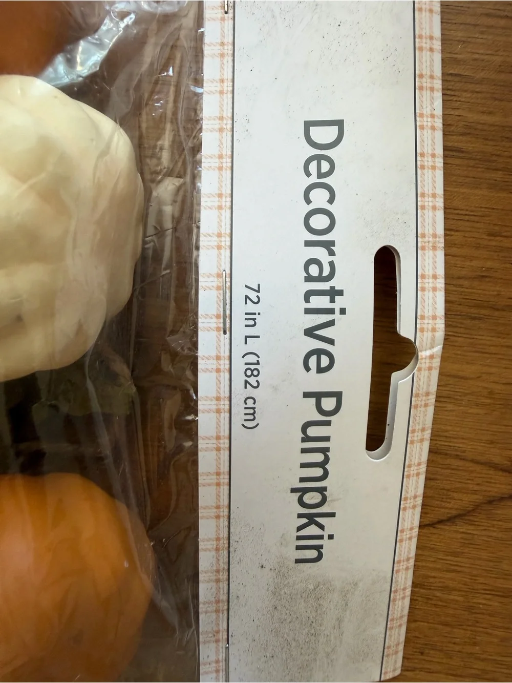 Hobby Lobby Orange and Cream Decorative Pumpkin Garland